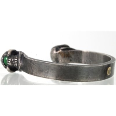 画像3: 【STOPLIGHT】ストップライト・2スカルバングルに石留め