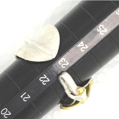 画像5: 【goro's】ゴローズ 金ハートフェザーネックレストップをリングにカスタマイズ