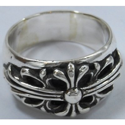 画像4: 【Chrome Hearts】シルバークロムハーツ フローラルクロスリング(指輪)サイズ直し例