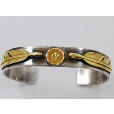 画像1: 【goro's】ゴローズK18フェザー付きバングル修理例