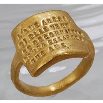 画像4: 【SERGE THORAVAL】セルジュ・トラヴァルリング（ブロンズに18Ｋコーティング）修理例