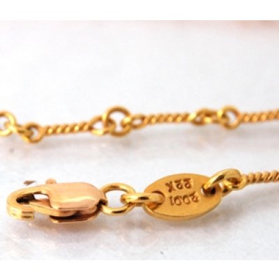 画像4: 【Chrome Hearts】クロムハーツ22Kゴールドツイストチェーンのロブスター金具修理