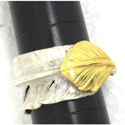 画像6: 【goro's】ゴローズ 金ハートフェザーネックレストップをリングにカスタマイズ