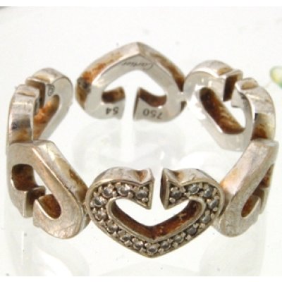 画像2: 【Cartier】カルティエ750ホワイトゴールド、ハート&シンボル リングの修理、新品仕上げしました