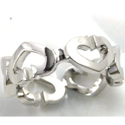 画像7: 【Cartier】カルティエ750ホワイトゴールド、ハート&シンボル リングの修理、新品仕上げしました