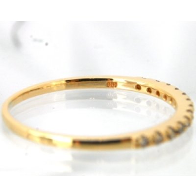 画像7: 10金ダイヤハーフエタニティリングのサイズ直し