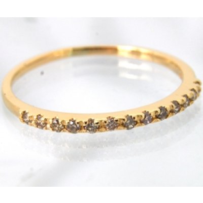 画像6: 10金ダイヤハーフエタニティリングのサイズ直し