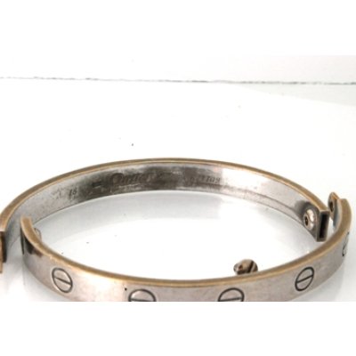 画像1: 【Cartier】ホワイトゴールドラブブレスネジ1本加工、クリーニング新品仕上げ例