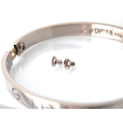 画像2: 【Cartier】ホワイトゴールドラブブレスネジ1本加工、クリーニング新品仕上げ例