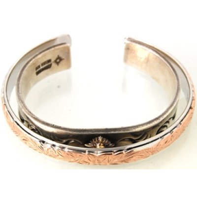 画像5: シルバー製ピンクゴールドメッキ入りのハワイアンジュエリーバングルのサイズ直し