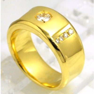 画像8: ♪18金のダイヤ入りメンズリングの欠けたダイヤの取り替え及びサイズ直し♪