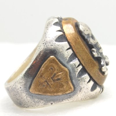 画像2: シルバー＆真鍮のリングのサイズ直し例