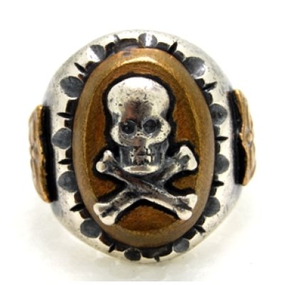 画像1: シルバー&真鍮のリングのサイズ直し例