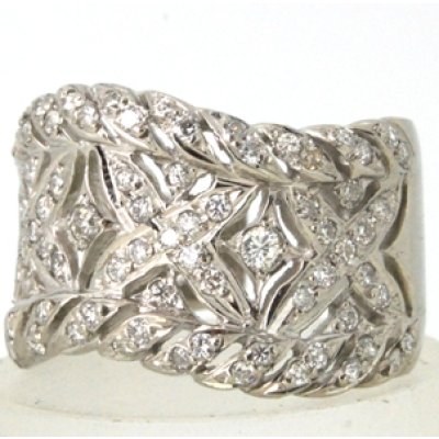 画像1: Pt900ダイヤモンドファッションリング(指輪)のサイズ直し