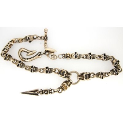 画像2: 切れたシルバーウォレットチェーンの修理例