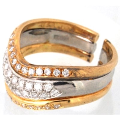 画像3: K18スリーカラーメレダイヤ入りリングのサイズ直し