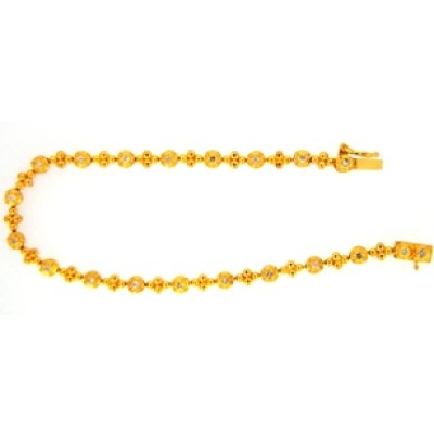 画像2: 切れてしまった22金ダイヤ入りネックレス修理例