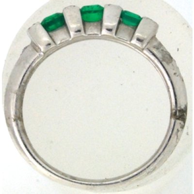 画像3: Pt900エメラルド、ダイヤ入りリングのサイズ直し