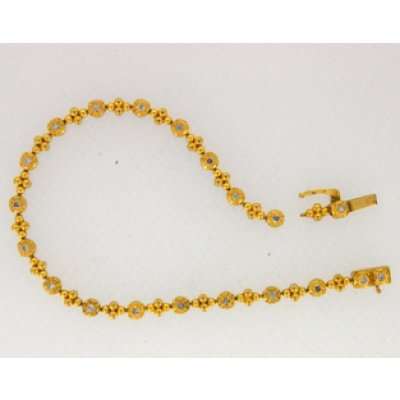 画像1: 切れてしまった22金ダイヤ入りネックレス修理例