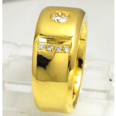 画像7: ♪18金のダイヤ入りメンズリングの欠けたダイヤの取り替え及びサイズ直し♪