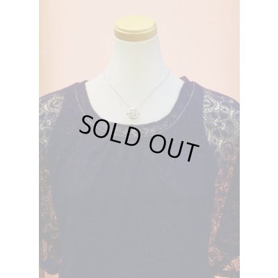 画像3: バラペンダントネックレスK18ホワイトゴールド