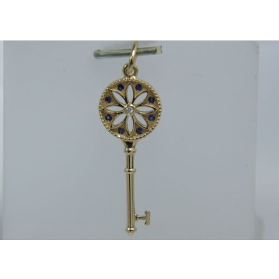 画像1: シルバー・ティファニー キー・デイジー キー ペンダント・カスタム例