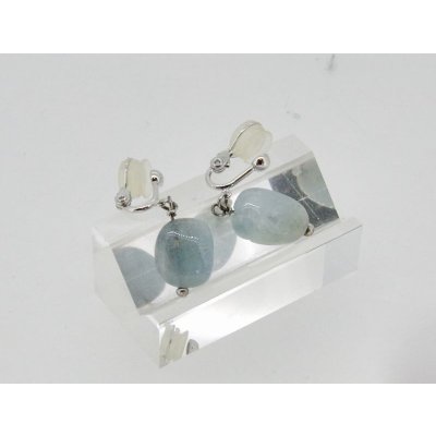 画像7: アクアマリンタンブル　イヤリング