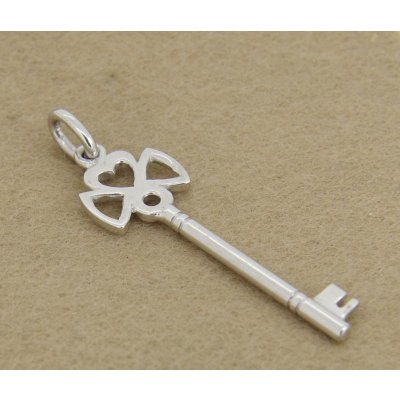 画像2: 【60%OFF】sv925キー&ハートペンダント