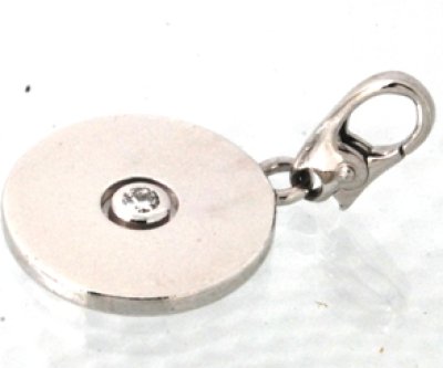 画像1: 【修理例】Cartier(カルティエ)K18WGメダルチャームダイヤ入りの金具修理・バネ交換