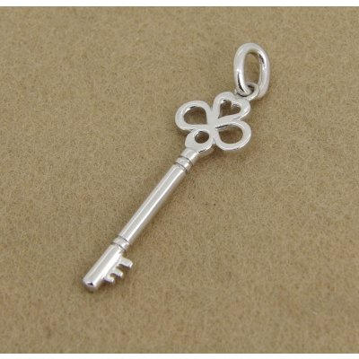 画像2: 【60%OFF】sv925キー&ハートミニペンダント