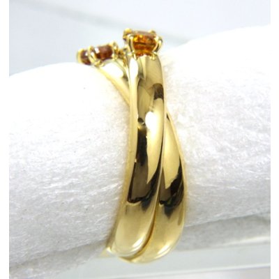 画像5: K18カラーダイヤ二連リング制作