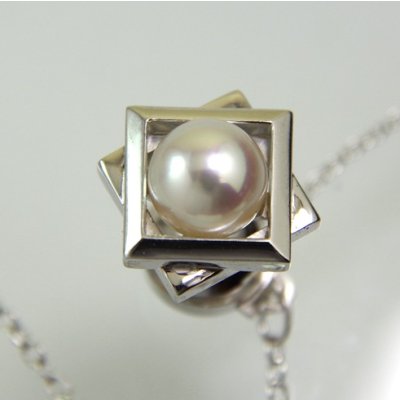 画像2: 【オーダー制作例】SV925アコヤパールタイタック制作