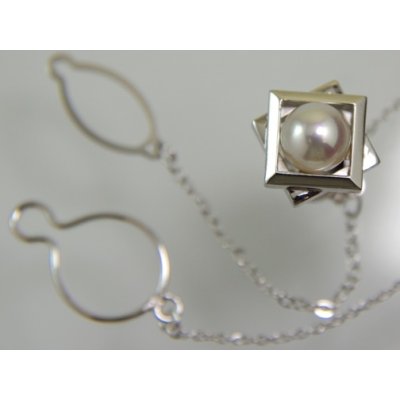 画像1: 【オーダー制作例】SV925アコヤパールタイタック制作