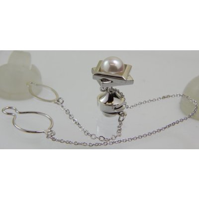 画像3: 【オーダー制作例】SV925アコヤパールタイタック制作