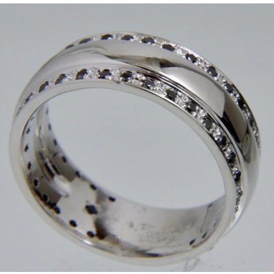 画像3: K18ホワイトゴールド・ブラックダイヤモンド入りリングのサイズ直し