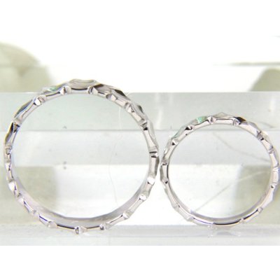 画像3: 【オーダー】【ペア・ブライダル】槌目シルバーペアリング