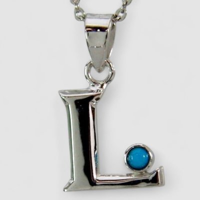 画像1: 【オーダー制作例】シルバーイニシャルペンダント