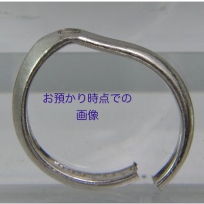 画像6: プラチナマリッジリングのサイズ直し例