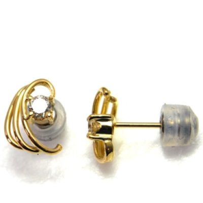 画像4: K18ダイヤモンドイヤリングをピアスにリフォーム例