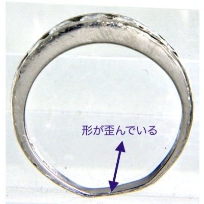 画像8: Pt900ダイヤモンド一文字リングのクリーニング、新品仕上げ例