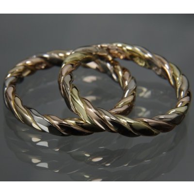 画像6: K18スリーカラーロープリングのサイズ直し