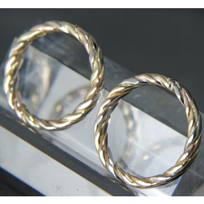 画像5: K18スリーカラーロープリングのサイズ直し