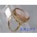 画像4: シルバー枠のカメオリングを金メッキ加工