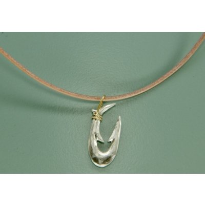 画像12: シルバー/K18 縄文釣り針 小