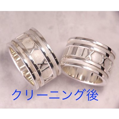 画像2: ティファニー アトラスリング・ワイド・スターリングシルバーのクリーニング・新品仕上げ