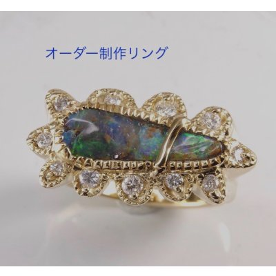 画像5: 【オーダー制作例】ボルダーオパールリング