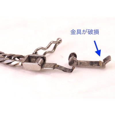 画像8: ☆Pt850ダブル喜平ネックレスの中折れ式クラスプ修理☆