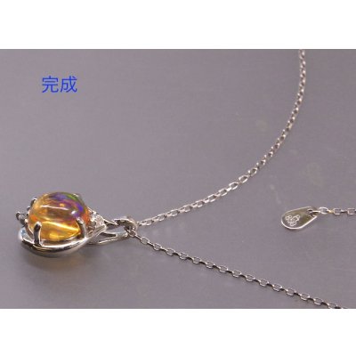 画像3: プラチナ・オパールリングをペンダントにリフォーム