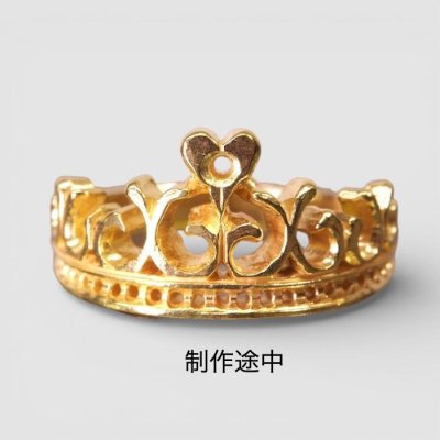 画像6: 【オーダー例】持ち込み素材で作るK18ダイヤ入りティアラリング