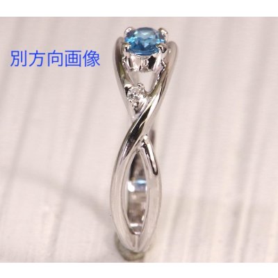 画像3: プラチナ・アクアマリンリング制作